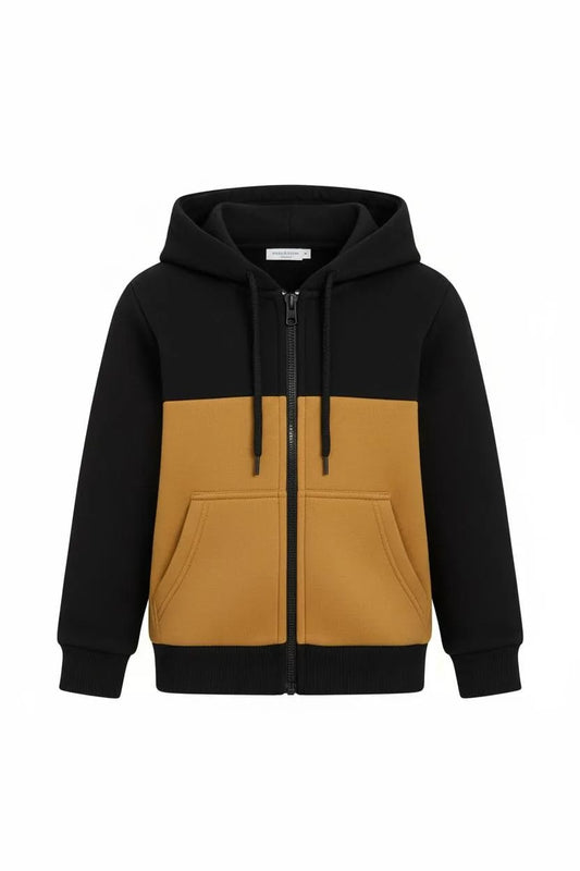 2 Pcs Men's Polyester Fleece Plain Zipper Track Suit