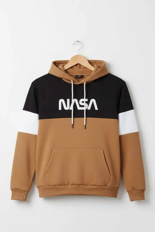 2 Pcs Men's Polyester Fleece  Printed Hoodie Track Suit